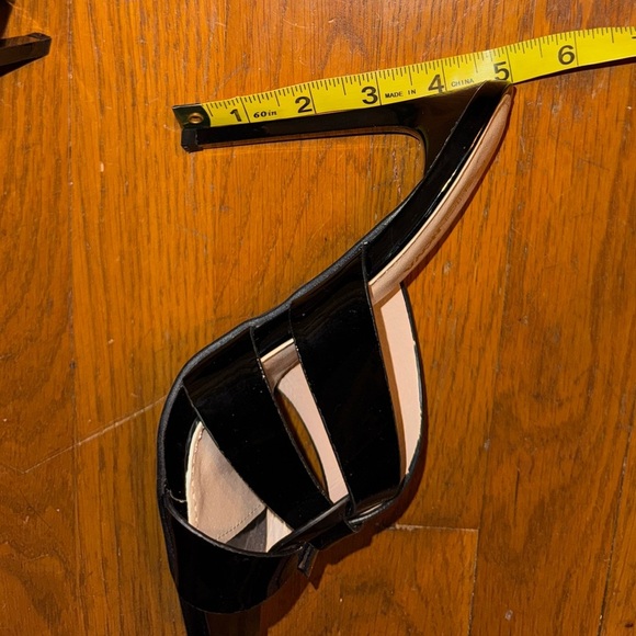yves Saint Laurent Tribute woven patent plastic FASHION NOVA black stiletto sexy - Picture 5 of 5